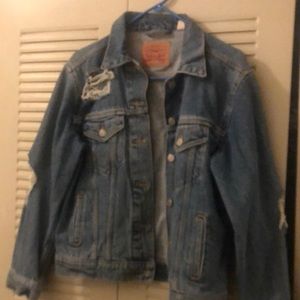 Levi’s distressed jean jacket